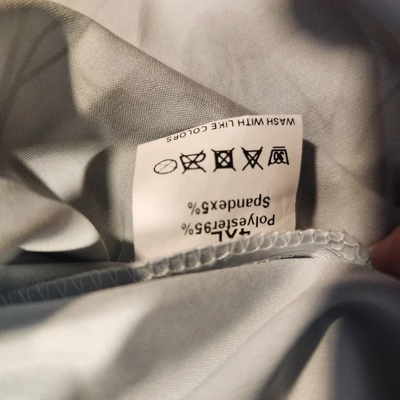 Floral Vine Print Shirt Womens Large Blue‎ Green Short Sleeve Flowy Blouse Top - Picture 3 of 8